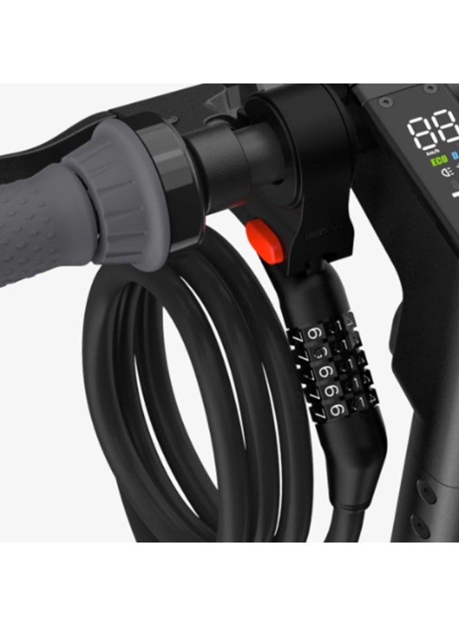 5-Digit Combination Cable Lock for Bikes and Scooters, Black, Large - Image 3
